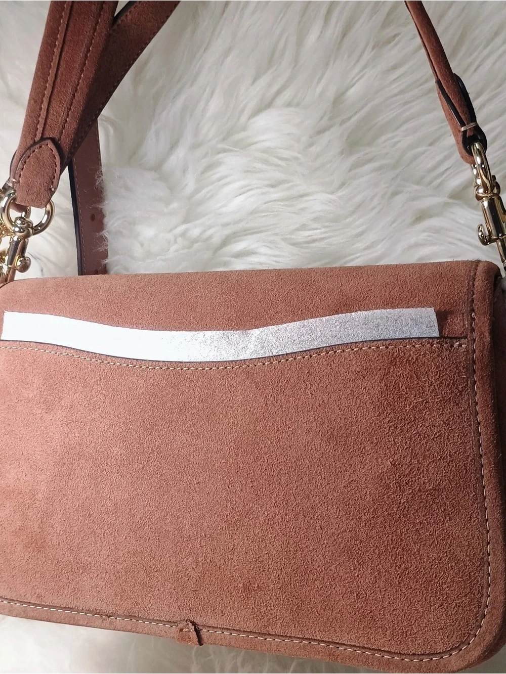 Coach Suede purse Hadley Shoulder Bag New